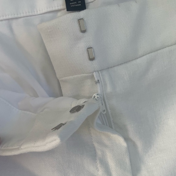 J.Crew Linen-Blend Kelsey Flare Pant White Size 22 Summer Beach Preppy - Picture 3 of 9